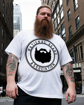 National Beard Association Base Men's 100% Cotton Big & Tall T-Shirt